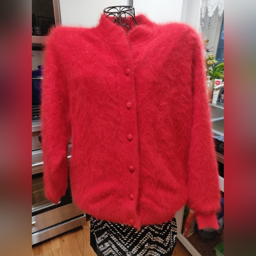 Venesha High Quality Angora Sweater Cardigan